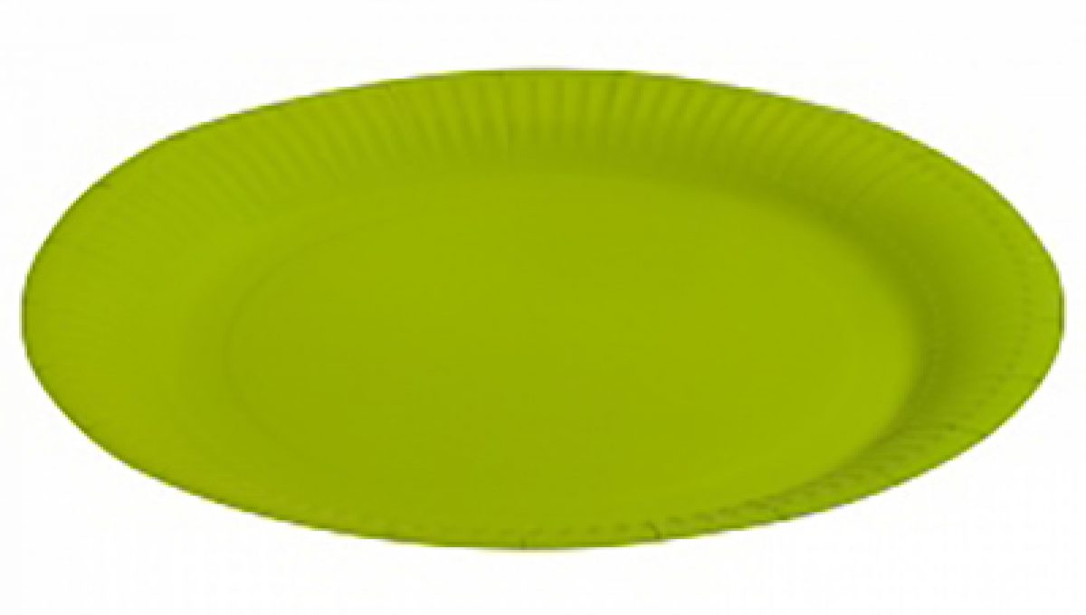Тарелка однотонная, зеленый, 9", 6шт