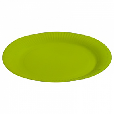 Тарелка однотонная, зеленый, 9", 6шт